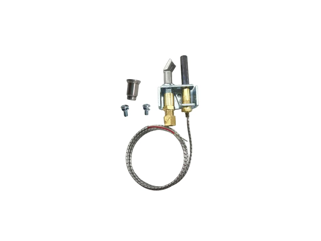 Replacement Burner heater LP/NG furnace pilot kit 1820-009 PG9A42JTL020、PG9A01、PG9A19、PG9A25 fits ROBERTSHAW 90° right hand flame PG9 Furnace 750mv, 32 "long