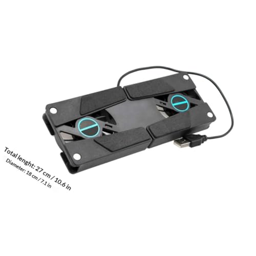 Base enfriadora para portátil con doble ventilador USB miniatura 2