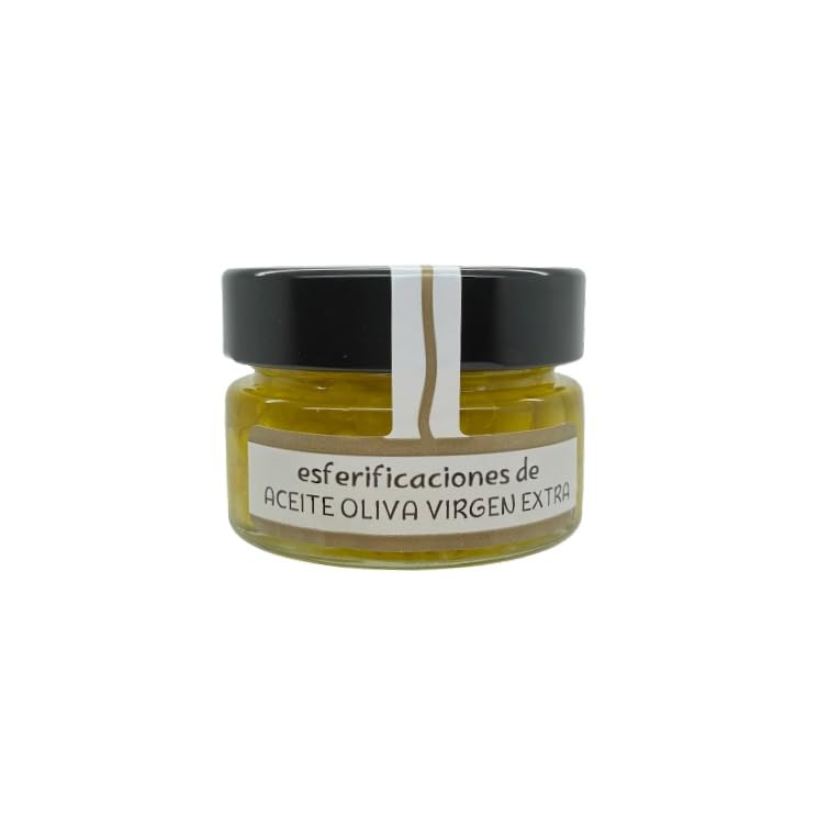 Singularities sabores - Esferificaciones de Aceite de Oliva Virgen Extra - Perlas de Aceite Gourmet para Aliño o Decoración - 55 g