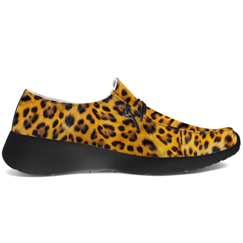 Quorax Women's Men's Leopard Print Loafers Slip-on Shoes Walking Shoes Gifts for Women Men4