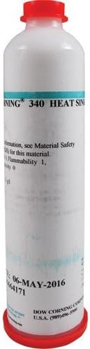 Dow Corning 340 Heat Sink Compound, White, 13.5 oz. Semco Cartridge