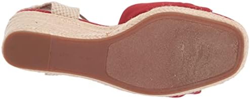 Lucky Brand Women's Macrimay Espadrille Wedge Sandal, Rancho Red, 10 | Image 3