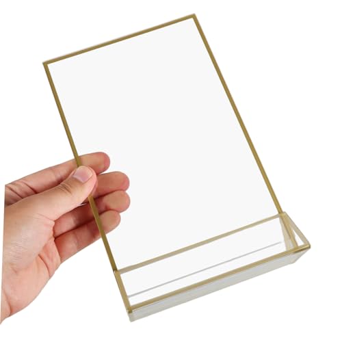 Présentoirs à menus acrylique transparent support de table double face - 4