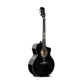 MEIeynt 41 Pouces Débutant Guitare Acoustique Cutaway Guitarra Starter Kit avec Gig Bag Strap Cordes Strap Tuner Picks… - Les Beatles, Paul McCartney, John Lennon, RIngo Starr, George Harrison MEIeynt 41 Pouces Débutant Guitare Acoustique Cutaway Guitarra Starter Kit avec Gig Bag Strap Cordes Strap Tuner Picks… – Image 2