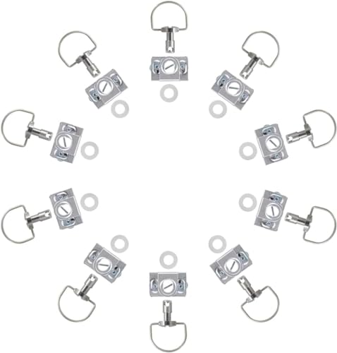 VPZMT Motorcycle 1/4 turn Quick Release Fasteners Fairing Bolts Studs Quarter Turn + Clips Fits for Honda Yamaha Suzuki Kawasaki Ducati Aprilia KTM Race Fairings (10 Pack)