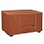 NettyPro Rectangular Fire Pit Table Cover, Waterproof 600D Heavy Duty Outdoor Patio Rectangle Firepit Cover, 48L x 28W x 24H inch, Brown