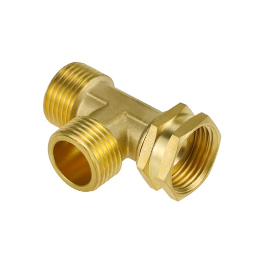 Napredak Garden Hose Tee GHT 3/4 Hose Tee Adapter for Outdoor Faucet/Bibs