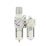 HUUOQIWY Pneumatische FRL Luftfilter Regler Öler Kompressor Luft Werkzeug Zubehör Auto Drain AC2010 AC3010(AC3010-03D)