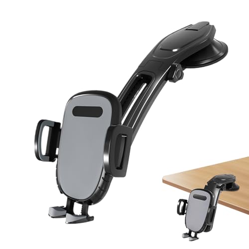 Zuigtelefoon houder - 360 graden draaibare standaard - neerwaarts buigende mobiele telefoon auto wieg - voor auto, dashboard, voorruit, rijden