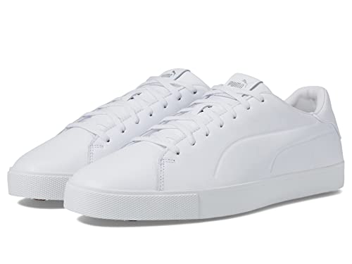 Image of Puma Golf Men's Fusion Classic Golf Shoe, Puma White-Puma White, 11.5