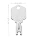 Lurrose 4Pcs Forklift Ignition Key Set Heavy Duty Replacement Keys for Industrial Forklifts Compatible with Multiple Models Essential Spare Operator Keys for Heavy Equipment Use