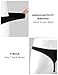Casey Kevin Men's Thong Underwear for Men Breathable G-String Lightweight T-Back Sexy Bikini (Black,Small)