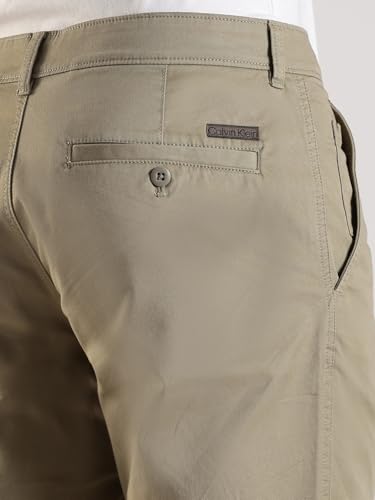 Image of Slim Fit Solid Mid Rise Trouser