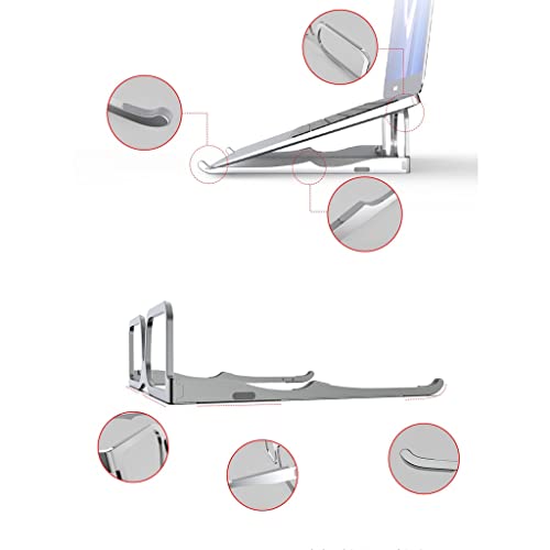 Soporte plegable para portátil de aleación de aluminio plano gris 8