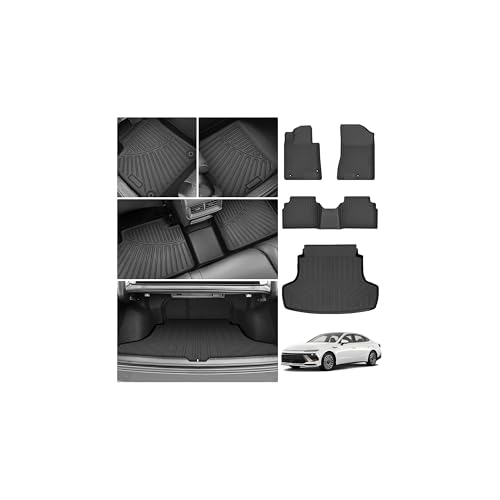 Cartist Floor Mats for Kia K5 (Only FWD Models) 2021-2026 & Hyundai Sonata/Sonata Hybrid 2020-2026 All Weather Cargo Liner for K5 Accessories Heavy Duty Car Mats Car Accessories