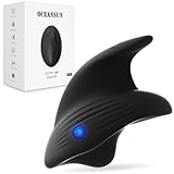 OCEANSUN Soft Finger Massage Ball, Waterproof Rechargeable Mini Massage Tool (Black)