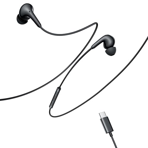 Image of Edifier P230 USB-C Wired Earphones, Hi-Res Audio, 12.4mm Dynamic Driver, IP54 Water Resistant, Black