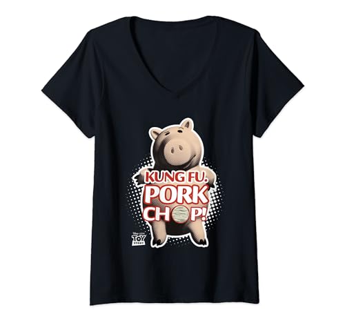 Image of Toy Story Kung Fu Pork Chop V-Neck T-Shirt