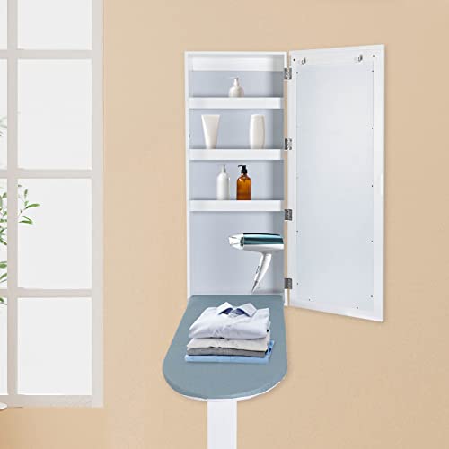Quewatsa RIV754 Wall-Mounted Ironing Board Cabinet thumb #1
