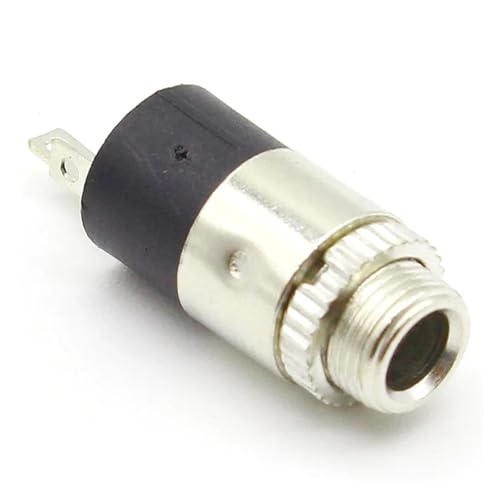 Conectores PJ-392 hembra estéreo de 3,5 mm con tornillo para chasis y paneles, lote de 10 3