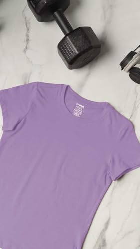 Image of Dollar Women's Solid Stretchable Cotton Round Neck Tshirt