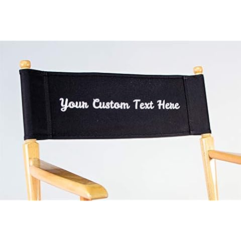 Filmcraft Director Personalized Canvas Set only - Chair Frame not inlcuded - Single Sided Print Cover