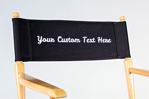 Filmcraft Director Personalized Canvas Set only - Chair Frame not inlcuded - Single Sided Print
