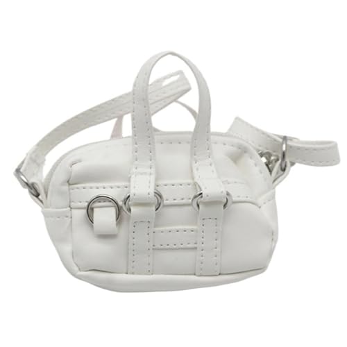Uteruik Bolsos de Hombro para muñecas Americanas de 46 cm/18 Pulgadas, Mini Bolso Cruzado para muñecas, Bolso de Mano Blanco, Accesorios (3,5 * 3 * 2,5 cm)