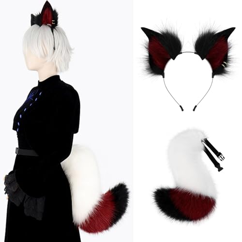 Cosplay chat avec oreilles et queue douces sans irritations