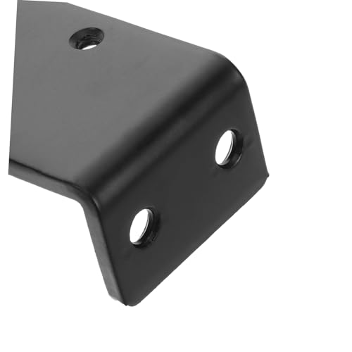 Fixation Murale Invisible Étagère Métallique Noire Triangle pour Bois