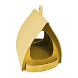 Mangeoires À Oiseaux Pour L'extérieur, Fonctionnelles Et Esthétiques, 12,5 X 10 X 13,5 Cm, Mangeoire À Oiseaux Suspendue, Mangeoire De Jardin En Plastique, Conception De Toit Arqué, Pour Jardin Extéri