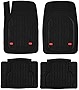 KnK Mars Heavy-Duty Mats for SUVs Cars Trucks All Weather Automotive Floor Mats with Footrest/Dead Pedal Cover European-Made Premium Flex Tough Motor Accessory Trend Carpet for Men Women (4-Piece)