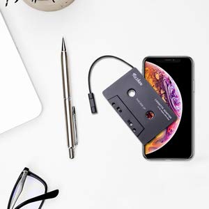 Reshow Bluetooth Cassette Adapter For Car With Stereo Audio , Wireless Cassette Tape To Aux Adapter Smartphone Cassette Adapter (Black) #TOP6