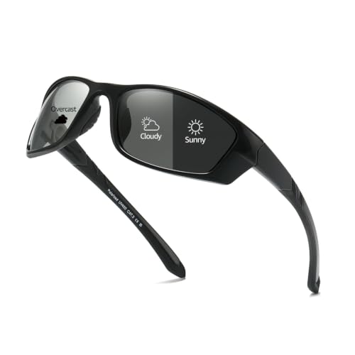Image of Myiaur Polarized Photochromic Running Sunglasses For Men Women UV400