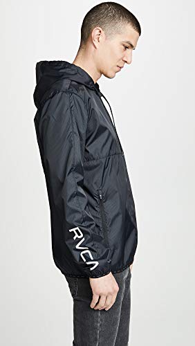 Rvca Men's Hexstop Iv Windbreaker Jacket, Black, Xxl #TOP3