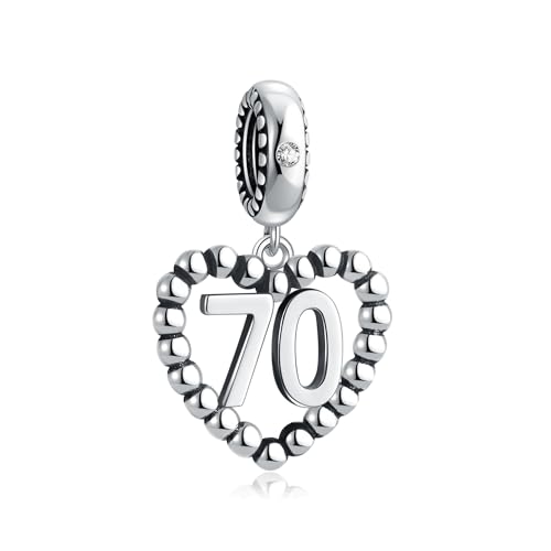 Image of 925 Sterling Silver Number Charm fits Pandora, Gift for Women