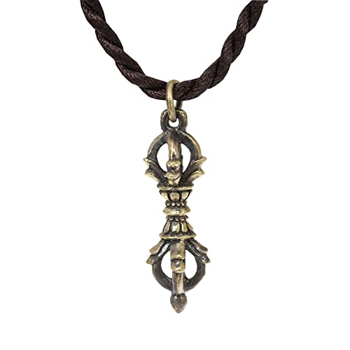 Dorje, Vajra, Double Dorje, Vishvavajra - Symbol of Vajrayana- Pendant Necklace - brass and gold finish - different sizes
