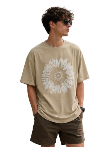 Image of ColorChakra Oversized Tshirt for Mens Down Shoulder Loose fit t-Shirt Men Oversize t-Shirt M to 4XL