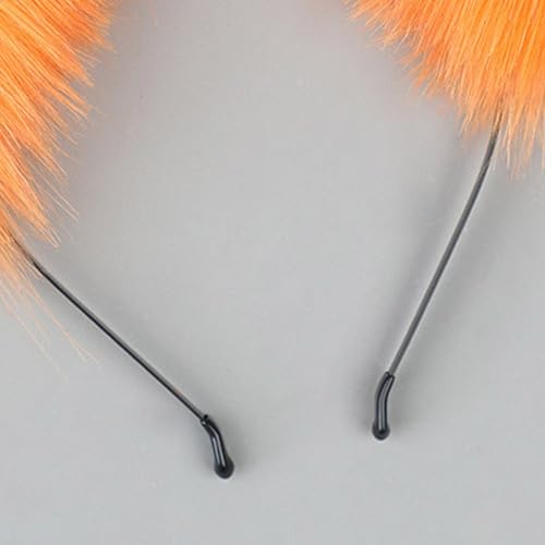 Bandeaux oreilles de chat en fourrure synthétique haut de gamme avec queue - 7