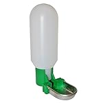 Gaun Bebedero, Blanco Y Verde, 18x6x6 cm, 30055: Para todo tipo de pequeños animales; conejos,aves Salida constante del agua Taza fabricada en acero inoxidable