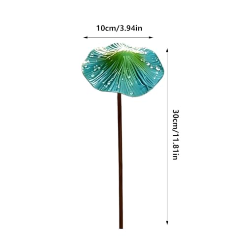 Champignon décoratif de jardin en métal - Ornement rouille pour pelouse et cour