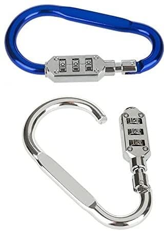 Candados con código, candado de código, candado, 1 Pieza de aleación Mini mosquetón candado combinación de Viaje dial de Seguridad Bolsa de Equipaje Maleta Conveniente Accesorio for el hogar
