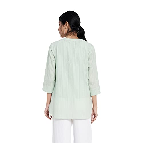 Image of Fabindia Women Dobby Weave Tunic Cotton