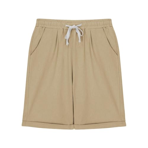 Boys Causal Shorts Solid Color Summer Active Biker Shorts Pull-On Elastic Waist Athletic Short Pants with Pocket3