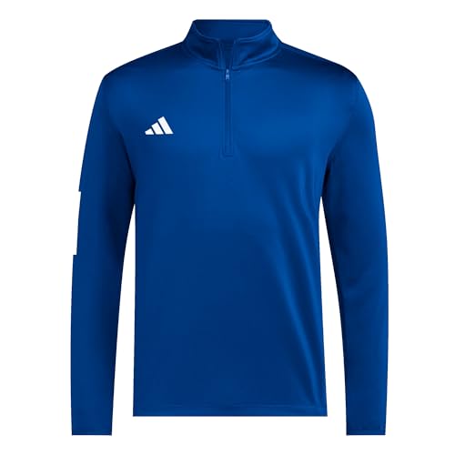 adidas Half Zip Aeroready Golf Jacket M Royal Blue-white at Amazon