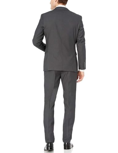 Adam Baker Men's Slim Fit 3-Piece (Jacket, Vets, Trousers) Vested Suit Set - Many Sizes & Colors Available4