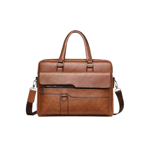 Men Briefcase Bag Business Leather Shoulder Messenger Bags Office Handbag