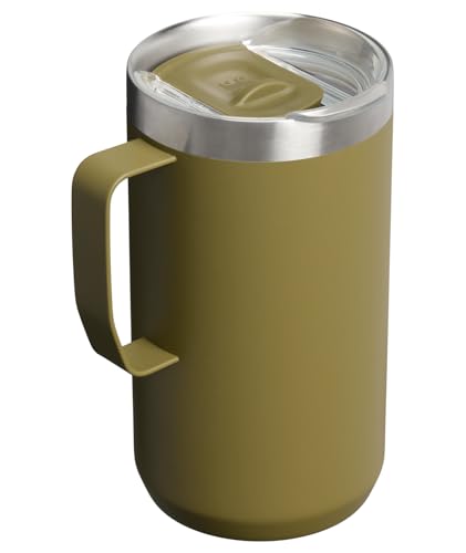 Image of STANLEY Everyday Camp Mug 24oz | Drink Through Lid | Cup for Coffee, Tea and Drinks | Insulated Stainless Steel Coffee Mug | BPA-Free | Exclusive Thyme