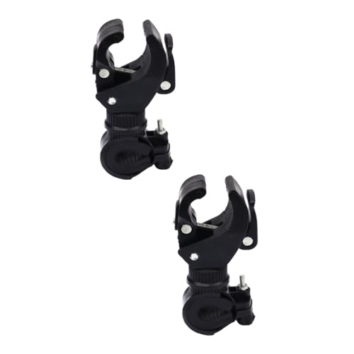 VICASKY 2pcs Rotatable Bike Flashlight Storage Rack Light Clamp for Secure Mounting Durable Plastic Bike Torch Holder Compatible with Bicycle Models