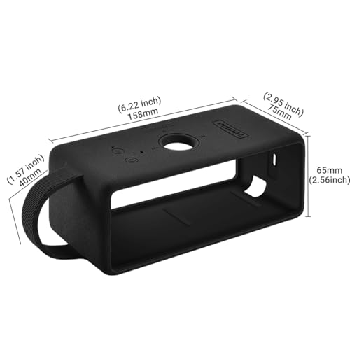 Silicone Case for Marshall Emberton III,Protective Case Cover for Marshall Emberton 3 Bluetooth Portable Speaker(Black)